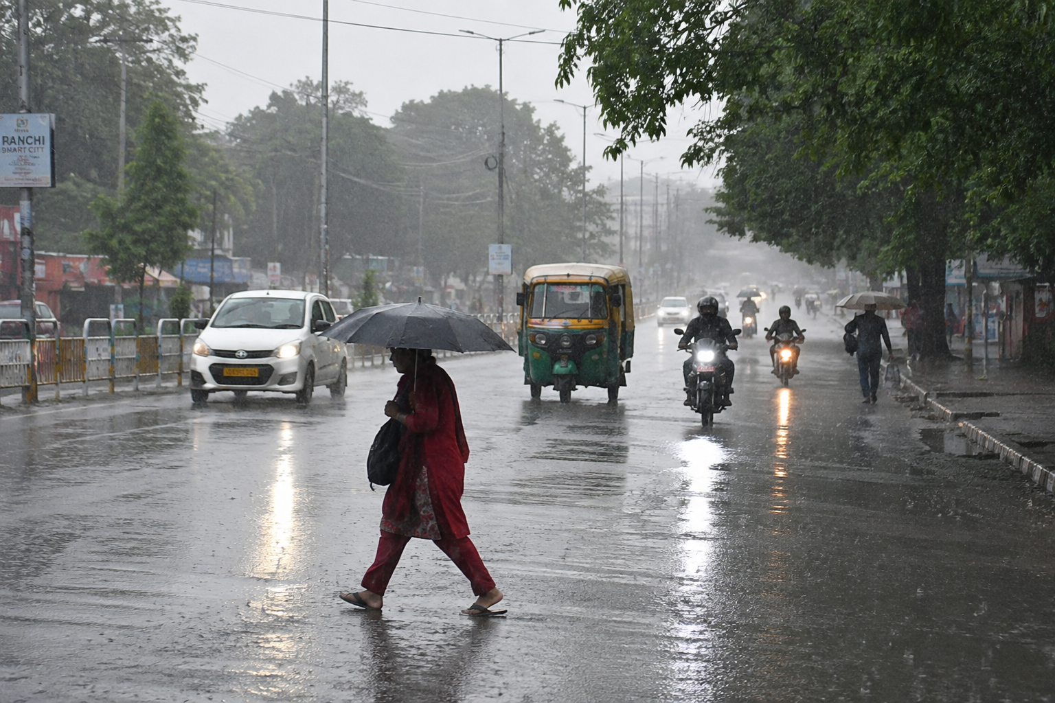 झारखंड में भारी बारिश का अलर्ट, छह जिलों में येलो अलर्ट
